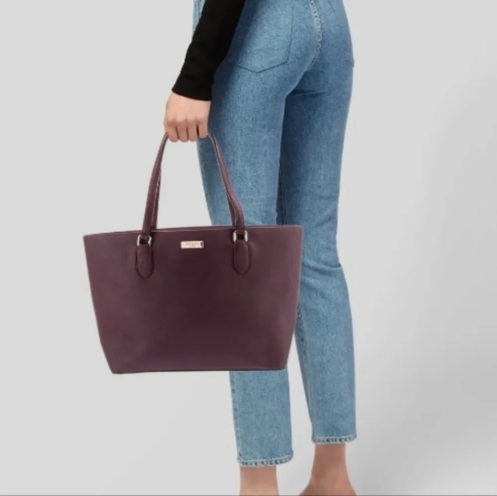 Kate Spade Deep Purple Tote Bag - Picture 2 of 9